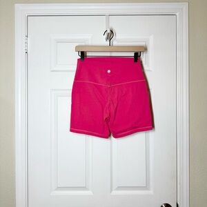 Lululemon Align Pink Bike Shorts 6”